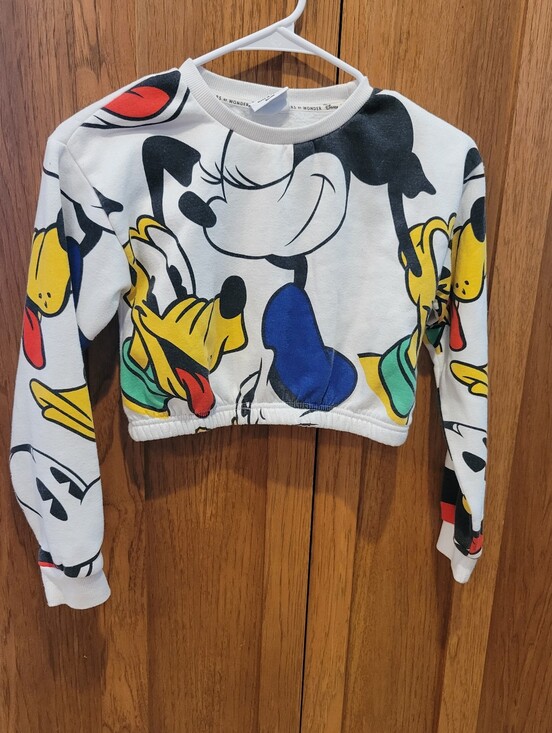 Disney Other - Disney 100 At Primark Hoodie Crop Top. Girls 9-10